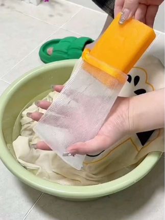 有了这个#香皂起泡网 再也不用担心香皂总是剩一点了,还能轻松出泡沫,真的太实用了#肥皂起泡网 #生活好帮手