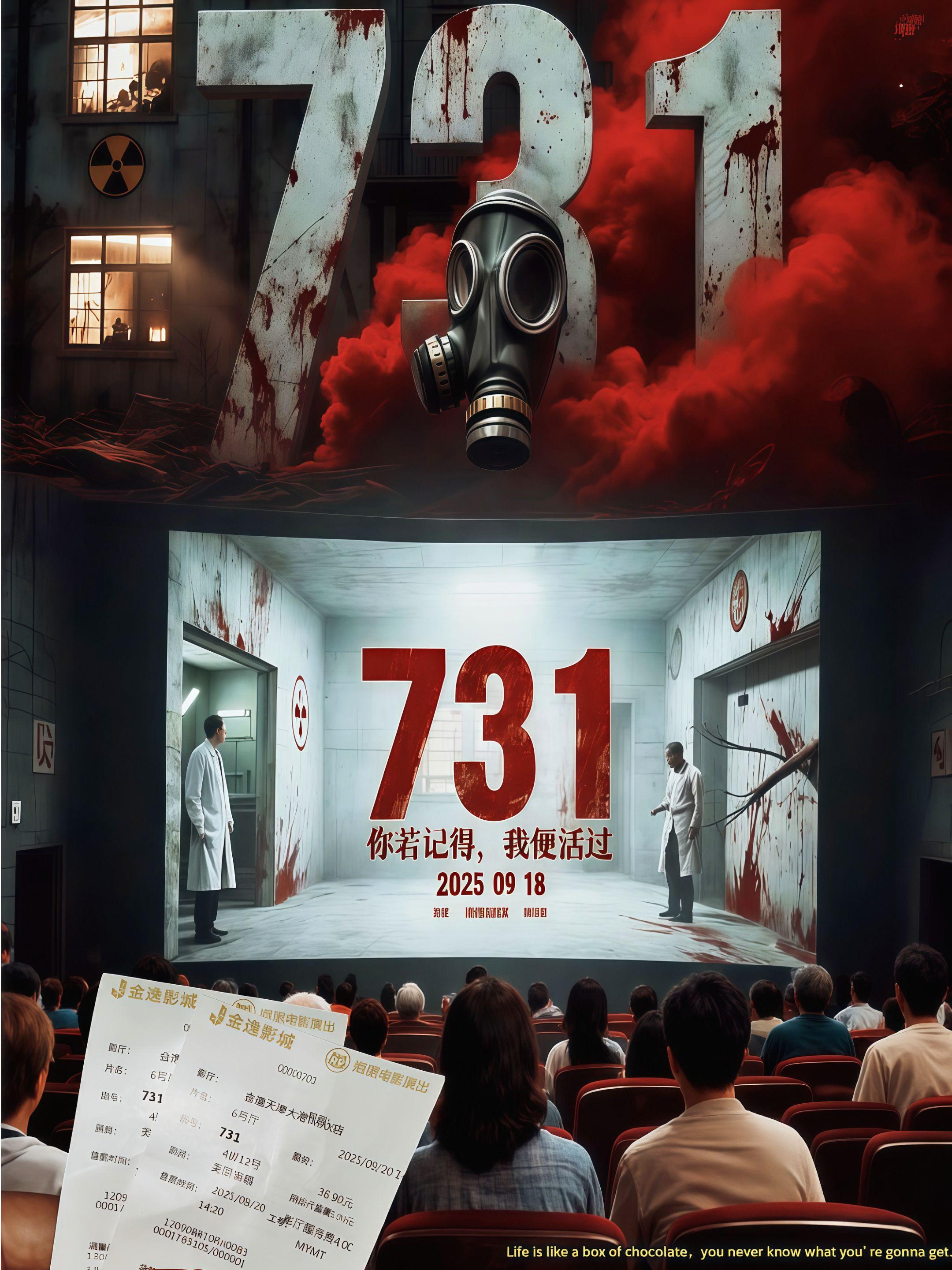 带孩子看《731》,15元抢抖音双人票!全国影院通用,差额补退超方便。走进影院,在光影里铭记历史,告诉孩子:吾辈当自强,历史永不忘! #世界和平#好电影 #电影