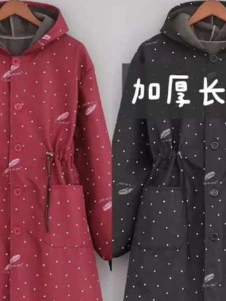 束腰加绒款工作服#外穿保暖防风罩衣#耐脏耐磨工作服#正穿防油防污罩衣#遮挡油污围裙