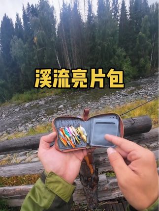 溪流亮片包 非常的漂亮 路亚亮片收纳神器#亮片收纳包#路亚饵收纳神器
