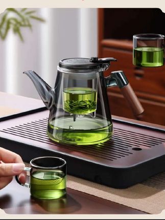 #茶壶泡茶家用耐热茶水分离杯,新款加厚玻璃茶具内胆飘逸杯泡茶壶#飘逸杯泡茶壶#茶水分离杯#泡茶杯#玻璃茶具