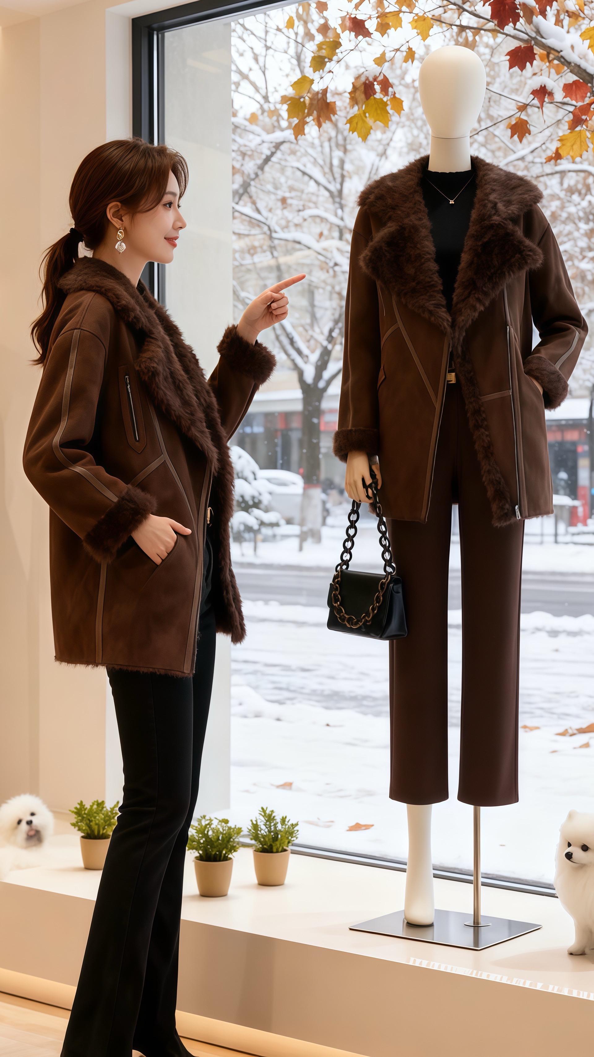 #普通人的秋冬硬核穿搭#厚外套给的安全感#极简轻奢秋冬穿搭#秋冬穿搭 #皮毛一体