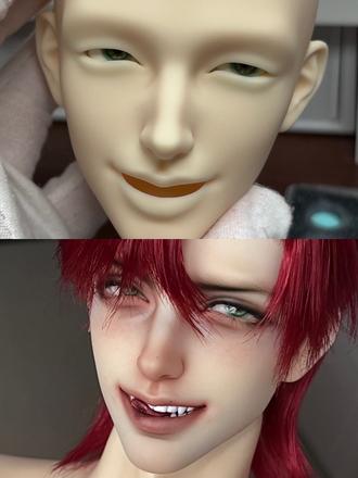 妆面过程(雷霆版)#bjd