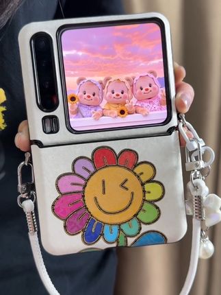 🌿🌸可爱卡通向日葵笑脸花朵手机壳来袭了🌸坚持原图直出#华为purax手机壳#小米mixflip2#华为pocket2#三星zflip7#荣耀magicvflip