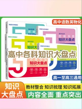 早起5分钟高中考点速记思维导图知识大盘点语文数学英语物理化学#好物推荐🔥