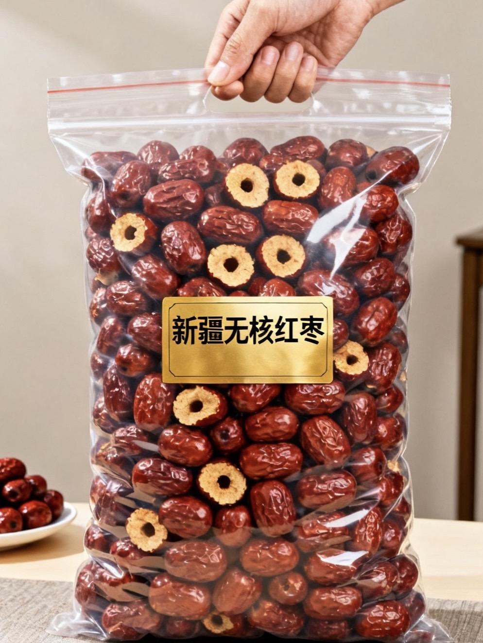 每一颗新疆无核红枣都像被阳光吻过的甜蜜馈赠,果皮薄韧不塞牙,果肉饱满得能嚼出自然的清甜。去核设计太贴心,无论是直接配合当零食,还是泡进热茶、炖进银耳羹,都能轻松享受这份来自西域的软糯香甜。#好物推荐#新疆红枣 #无核红枣 #红枣 #桂圆红枣枸杞茶 @DOU+小助手 @DOU+上热门