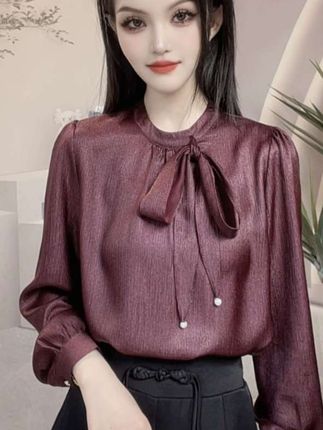 2025秋季轻奢衬衫女长袖设计感百搭女士上衣显瘦时尚休闲气质衬衣#高级感穿搭 #高级轻奢衬衫 #时尚显瘦#休闲风 #出行新主场优选梦想家