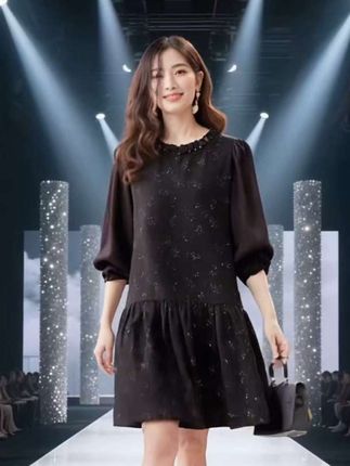 气质时尚印花裙 #新款连衣裙 #优雅气质 #引领时尚潮流 #女性穿搭 #女装穿搭