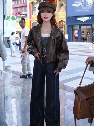【香香严选】“两米八”2025新款琥珀流光牛仔裤女秋季宽松直筒#穿搭 #裤子 #今天穿什么 #气场全开 #辣妹穿搭