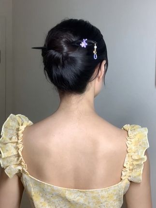 #发簪盘发 #发簪