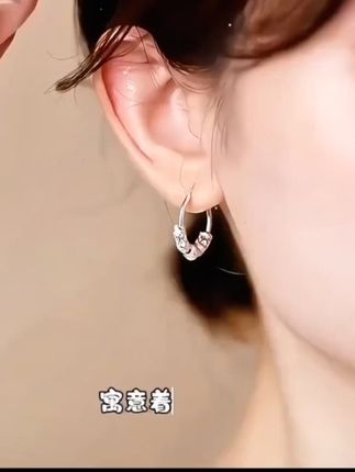 【升级款新中式耳环】时尚复古轻奢百搭小巧精致 #中式耳环 #轻奢耳饰 #耳环搭配 #耳饰耳钉气质百搭 #耳圈分享.-