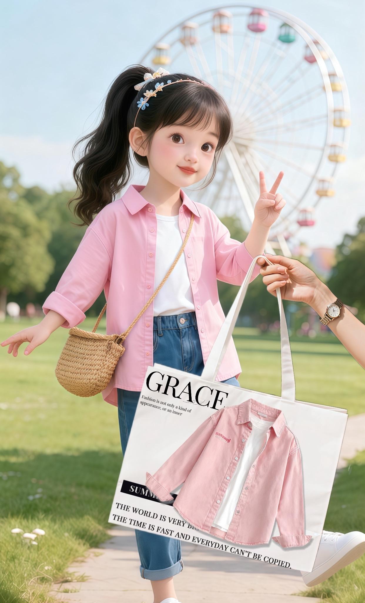 #生女儿就要给她这样穿 #潮宝穿搭 #女宝穿搭 #高品质童装 #女童牛仔衬衣 @抖加🔥上热门🔥dou+🔥热点宝