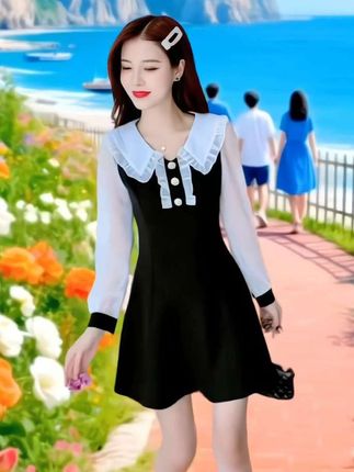 #谁穿谁漂亮 #新款连衣裙 #减龄显瘦穿搭 #穿出自信穿出美丽 #春秋穿搭