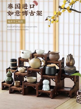 #茶生活 #茶器 #茶具收纳 #博古架#今天你喝茶了吗
