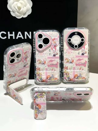 这个粉粉的好运朱迪尼克镜子支架手机壳也太好看了吧!?#闺蜜同款 #爱了爱了 #防摔手机壳 #手机壳