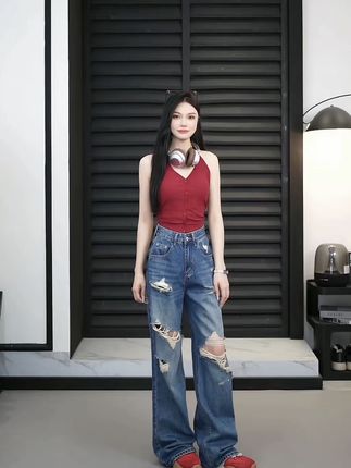 #牛仔裤女 #谁穿谁好看