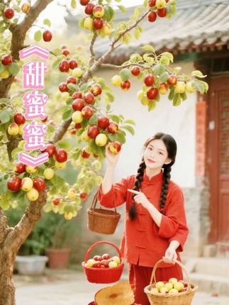 @抖音玩法达人中心 ,摘红枣,#快来一起尝个鲜 ,#记忆中的味道 抖音助力三农,抖音助力@【顺丰】冰糖冬枣果园现摘新鲜水果应季山西临猗枣子批发★