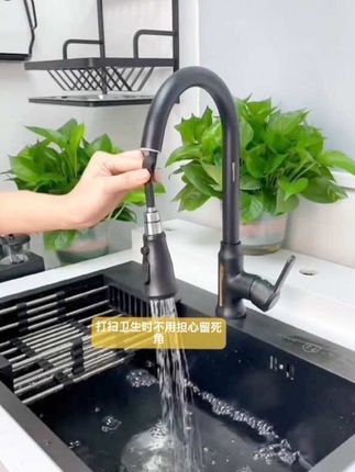 你见过这么好用的抽拉水龙头吗、全铜材质耐刮耐磨经久耐用 ##好物推荐🔥 #厨房好物 好物分享