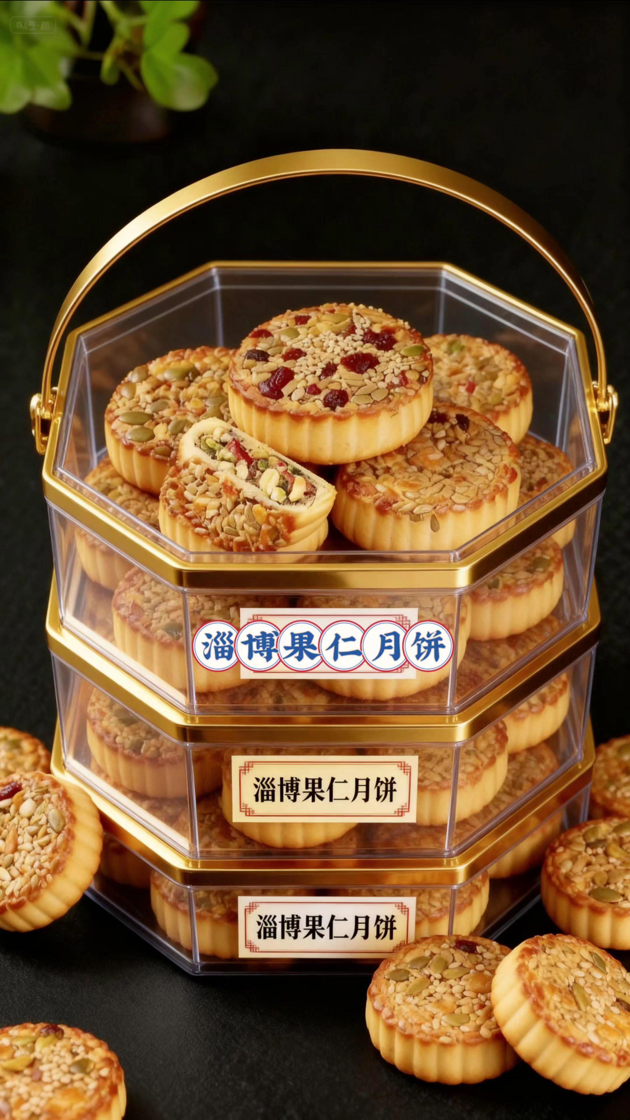 中秋将至,这款淄博果仁月饼礼盒真的太精致了!🎁🥮传统风味,满满坚果香,送礼自留两相宜。#好吃到停不下来 #传统糕点 #美食 #舌尖上的美食 #快来一起尝个鲜