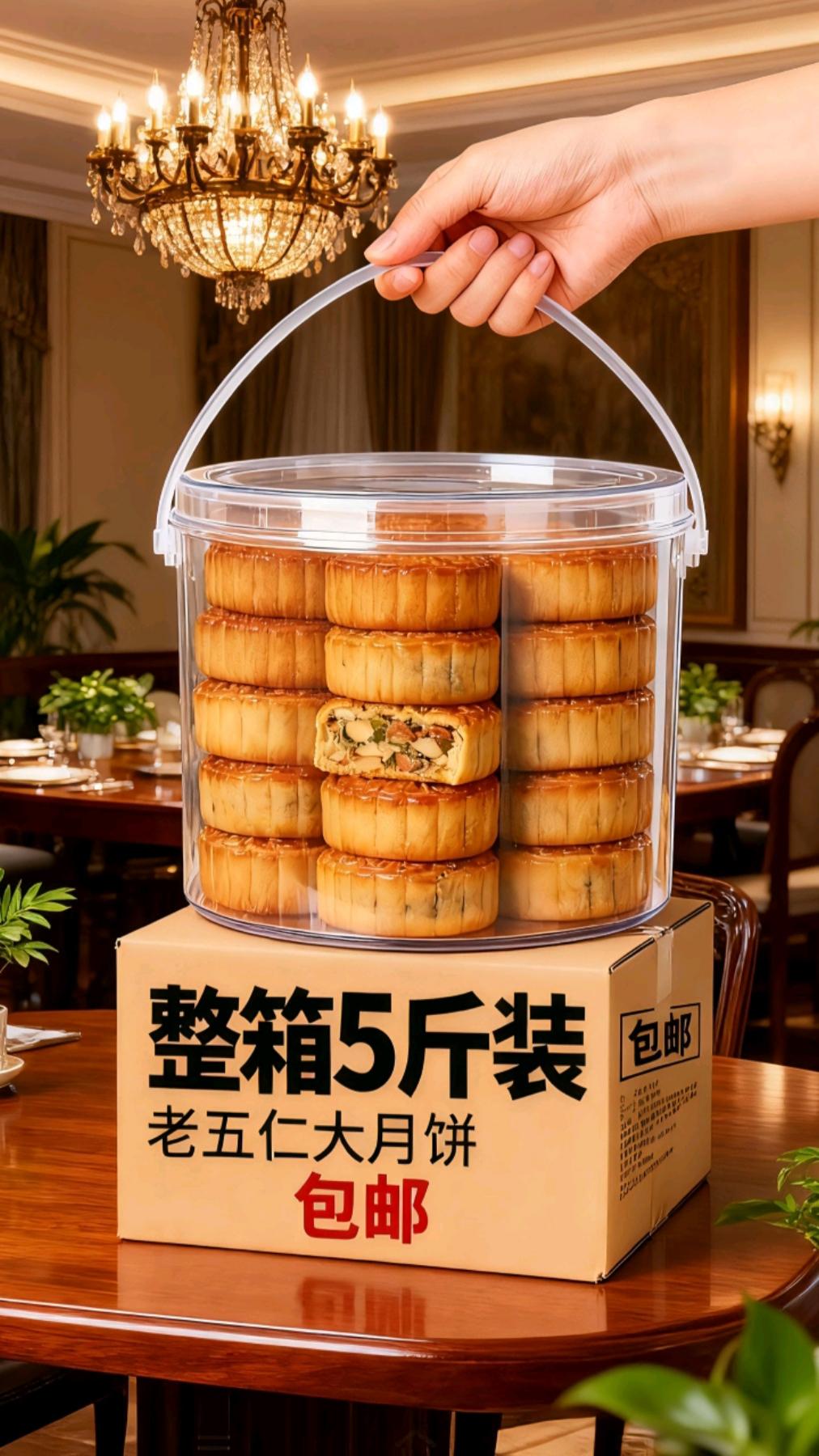 #五仁老式月饼 #传统糕点 #月饼 #五仁月饼 #中式糕点