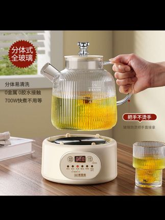 养生壶大容量多功能家用烧水壶办公室恒温煮:/ 茶壶煮水果全自动茶壶#好用 #推荐 #不错 #很好