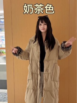 这么温柔的羽绒服颜色我还是第一次看见 #大码羽绒服 #实力源头厂家