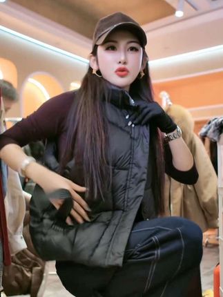 #秋冬新款棉马甲#女士保暖马甲#马甲穿搭#秋季穿搭