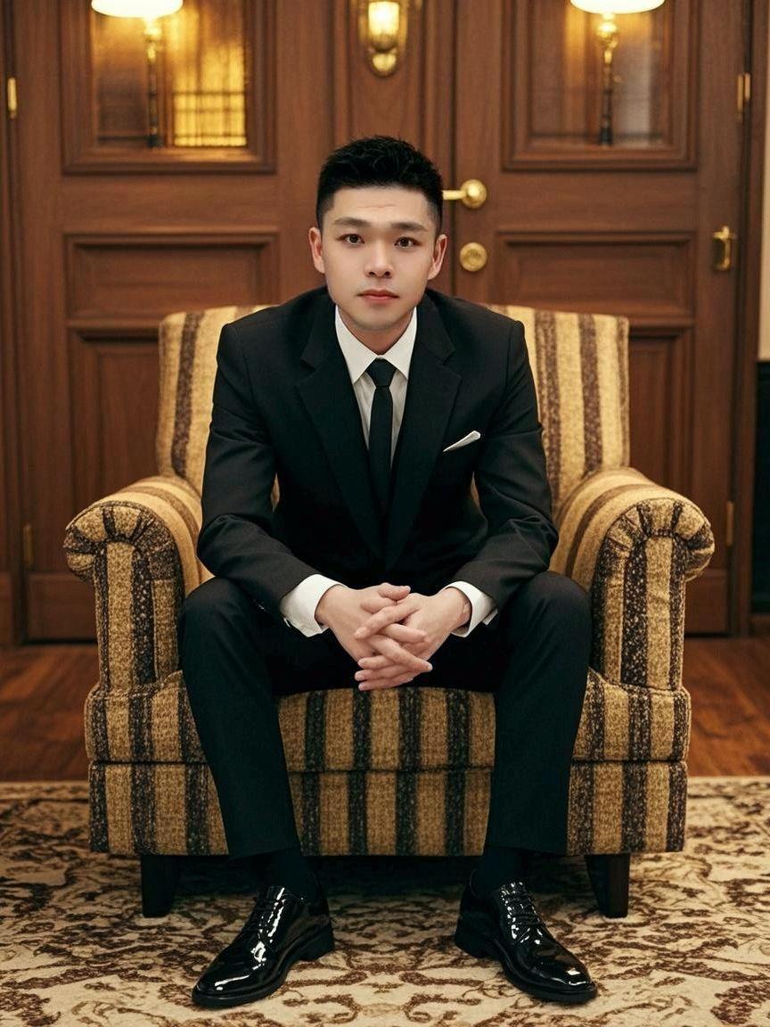 #西服套装三件套 西装是生活,是陪伴 是体面,告别将就,懂得讲究,穿西装的男人更有魅力,很喜欢的一句话 男人要么穿上军装镇守一方,要么穿上西装运筹帷幄。#大秦男装