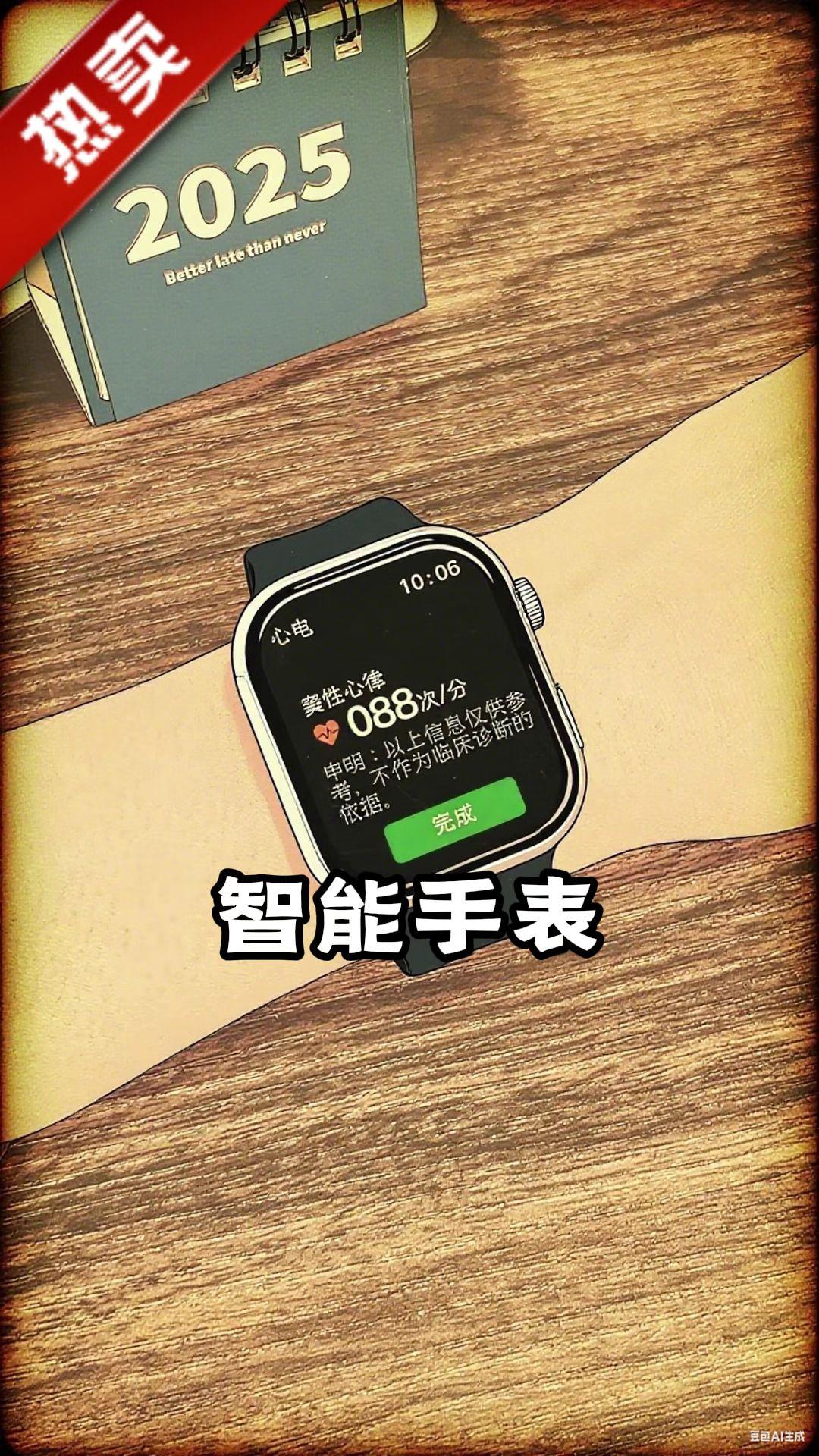 【医学级智能健康手表】-【老年人正品高清手环血糖血压尿酸检测监测】医学级智能手表,高清大屏设计,精准检测血糖、血压、尿酸,专为老年人打造的健康监测手环,正品保障,助力日常健康管理。# 智能手表 #健康监测 #老年人用品 #精准检测