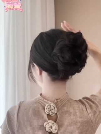 #日常盘发造型教学 #精美发饰推荐 #日常编发技巧 #精美发饰 #网红发饰