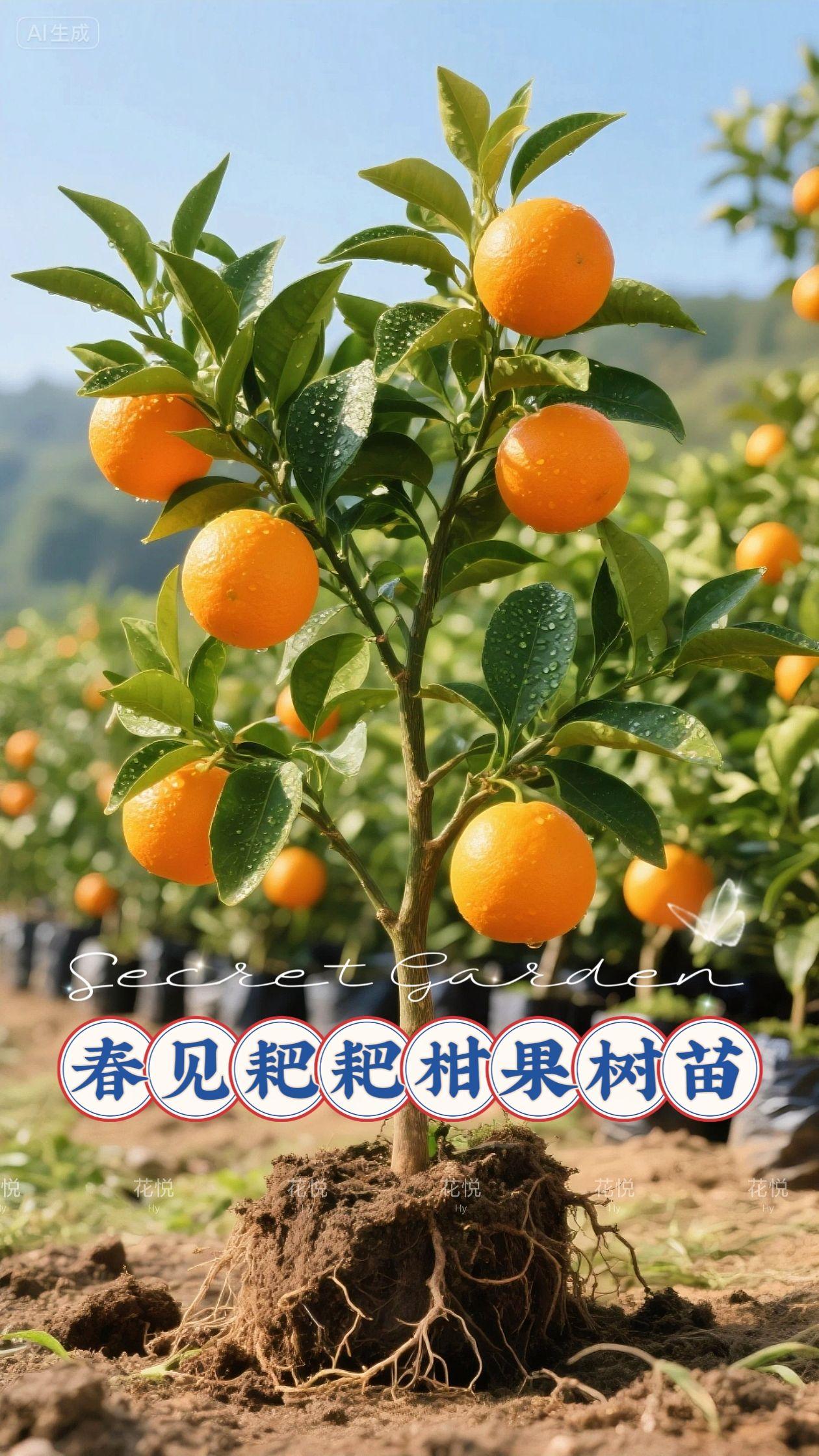 春见耙耙柑果树苗。春见耙耙柑果树苗#新农人计划 #助力果农 #柑橘 #助农水果 #春见耙耙柑果树苗