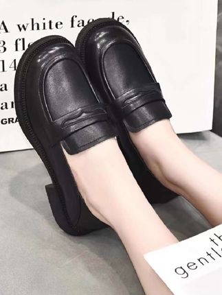 乐福鞋女春秋2025年新款妈妈鞋真软皮单鞋平底小皮鞋英伦女鞋AA#时尚美鞋 #软底软面穿上超舒服 #好穿不累脚 #高端大气 #好穿又好搭