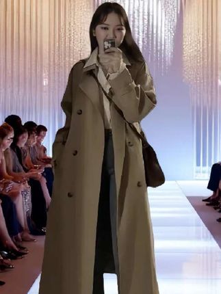 高个子加长版风衣外套女2025春秋气质女款爆款长款175英伦风大衣#风衣#英伦风 #春秋外套#加长风衣