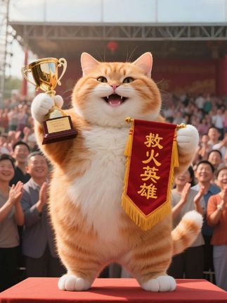 第六十九集|今天做救火英雄#神奇动物在抖音 #橘猫 #猫咪日常