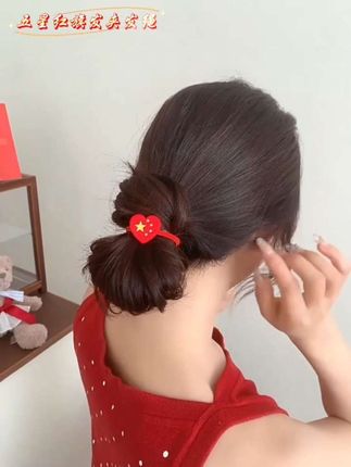 #头饰发饰 #儿童发饰 #发饰发夹 #头饰搭配 #红色喜庆