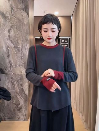 #春秋新款 #宽松显瘦 #慵懒风上衣 #时尚穿搭 #休闲减龄穿搭