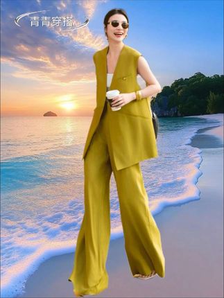 夏季宽松时尚套装 #服装搭配 #时尚洋气 #巨量千川