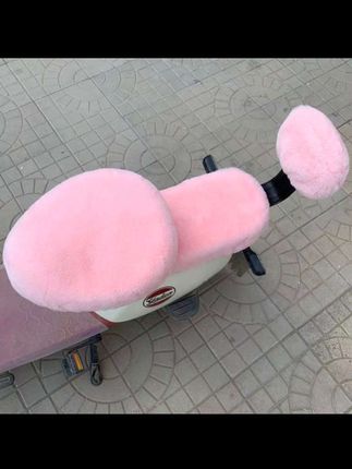 #好物推荐 #电动车坐垫套 #毛绒坐垫套 #舒适保暖 #美观实用