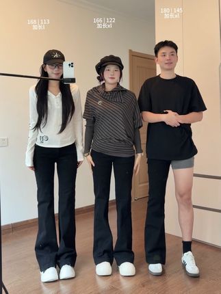 肉肉消失术裤子~巨显瘦 #牛仔裤 #显瘦穿搭 #百搭神裤 #微喇裤 #ootd