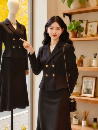 大码女装冬季新款套装女灯芯绒收腰外套+半身裙两件套#晒晒我的秋日穿搭#韩系穿搭#秋冬穿搭新鲜感在线#早秋穿搭三分钟出门不是梦#通勤穿搭万能配色公式@抖加🔥上热门🔥dou+🔥热点宝 @上热门🔥🔥🔥