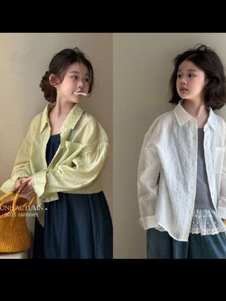 「麦麦秋.MAIMAIQIU」【自由风琴】凉感防晒衬衫女童夏【GX902】