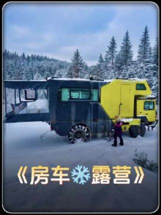 完整版:老王夫妇二人开着重型房车在暴雪天气中露营,重型房车带来的露营体验完全不一样!#荒野求生 #荒野建造 #解压 #户外 #房车