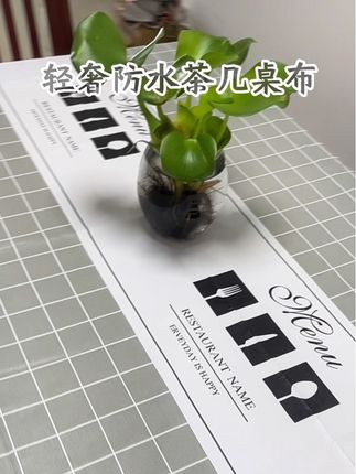 #创作灵感 2024新款高级轻奢桌布防水防油防烫免洗#PVC简约餐桌布 #桌布茶几布#轻奢防水桌布#餐厅台布