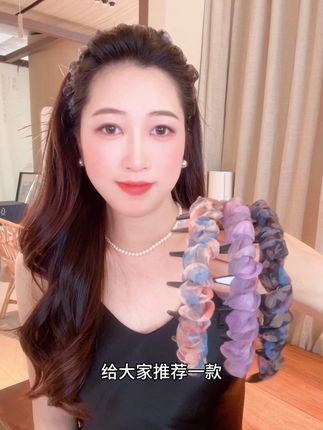 你们要的夏日高颅顶发箍来了,正反两用,气质百搭#网红发饰 #头饰发饰 #发箍这样戴好美