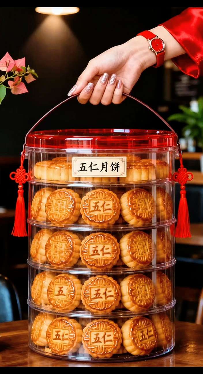 中秋味藏在这盒广式月饼里!到手整整30个,传统老手艺揉出薄如蝉翼的饼皮,咬开瞬间莲蓉流心、五仁饱满,馅料扎实得快要溢出。茶歇配一块,甜而不腻;走亲访友拎一盒,体面又实在,把团圆的暖,裹进这口经典糕点里。#传统糕点 #新鲜出炉 #月饼 #中式糕点 #五仁月饼