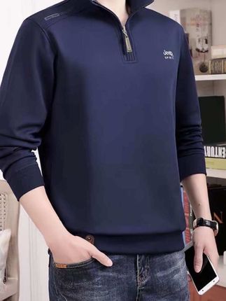 #创作灵感 #创作者中心 吉普男士立领卫衣2025新款秋季半拉链衣服品牌男装宽松长袖上衣男#男装#时尚#卫衣