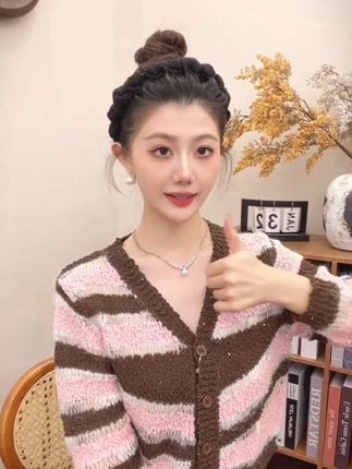 #毛呢褶皱波点蓬松发箍女带齿防滑增高#手工 #仙女必备