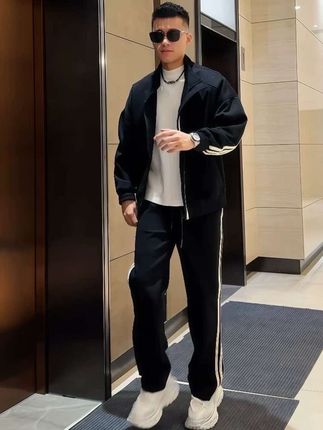 #男士休闲套装#时尚休闲运动套装 #潮男穿搭#帅气穿搭#潮牌穿搭 @巨量千川