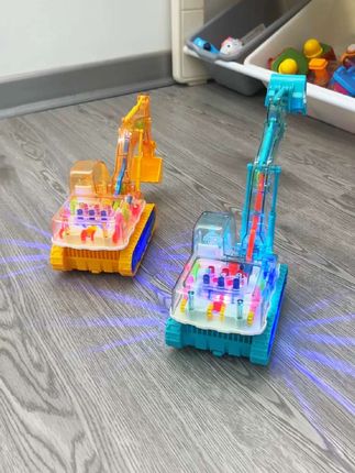 炫酷灯光挖掘机 #挖掘机玩具 #儿童玩具 #男孩玩具 #工程车玩具