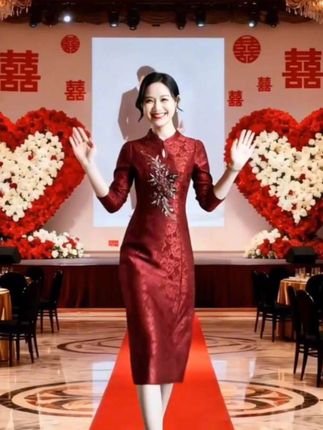 #婚礼妈妈礼服 #喜妈妈喜婆婆礼服 #优雅气质 #高贵优雅 #高贵奢华婚庆礼服